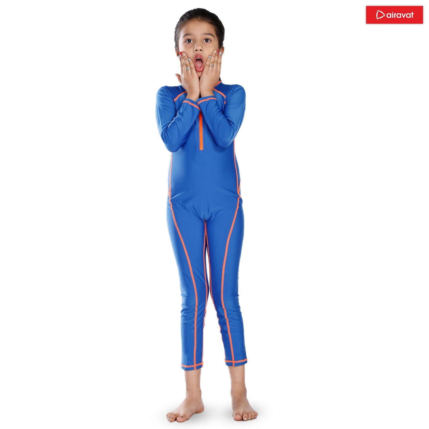 Airavat 1508 Children's Full-Body Swimwear | UV Protection, Quick-Dry & Stretchable | Comfortable One-Piece Swimsuit for Boys & Girls - Best Price online Prokicksports.com