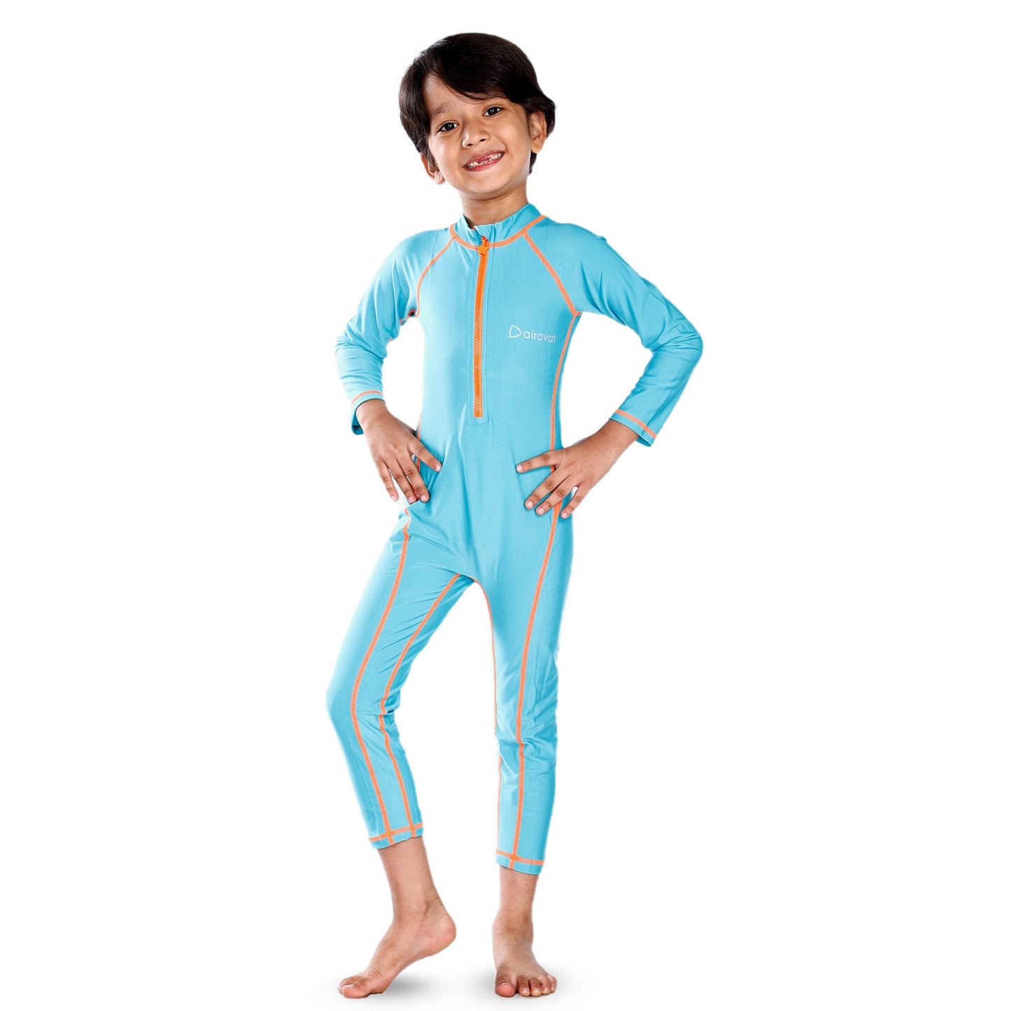 Airavat 1508 Children's Full-Body Swimwear | UV Protection, Quick-Dry & Stretchable | Comfortable One-Piece Swimsuit for Boys & Girls