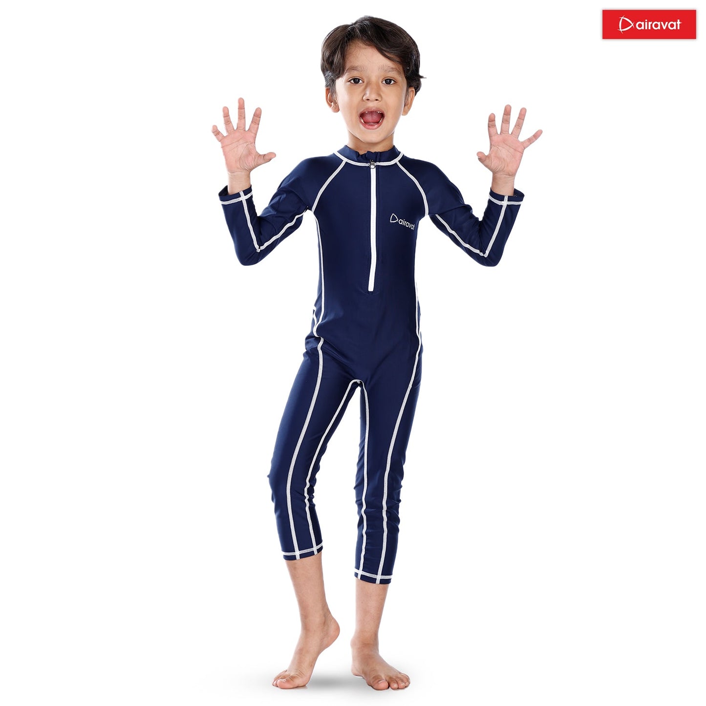 Airavat 1508 Children's Full-Body Swimwear | UV Protection, Quick-Dry & Stretchable | Comfortable One-Piece Swimsuit for Boys & Girls - Best Price online Prokicksports.com