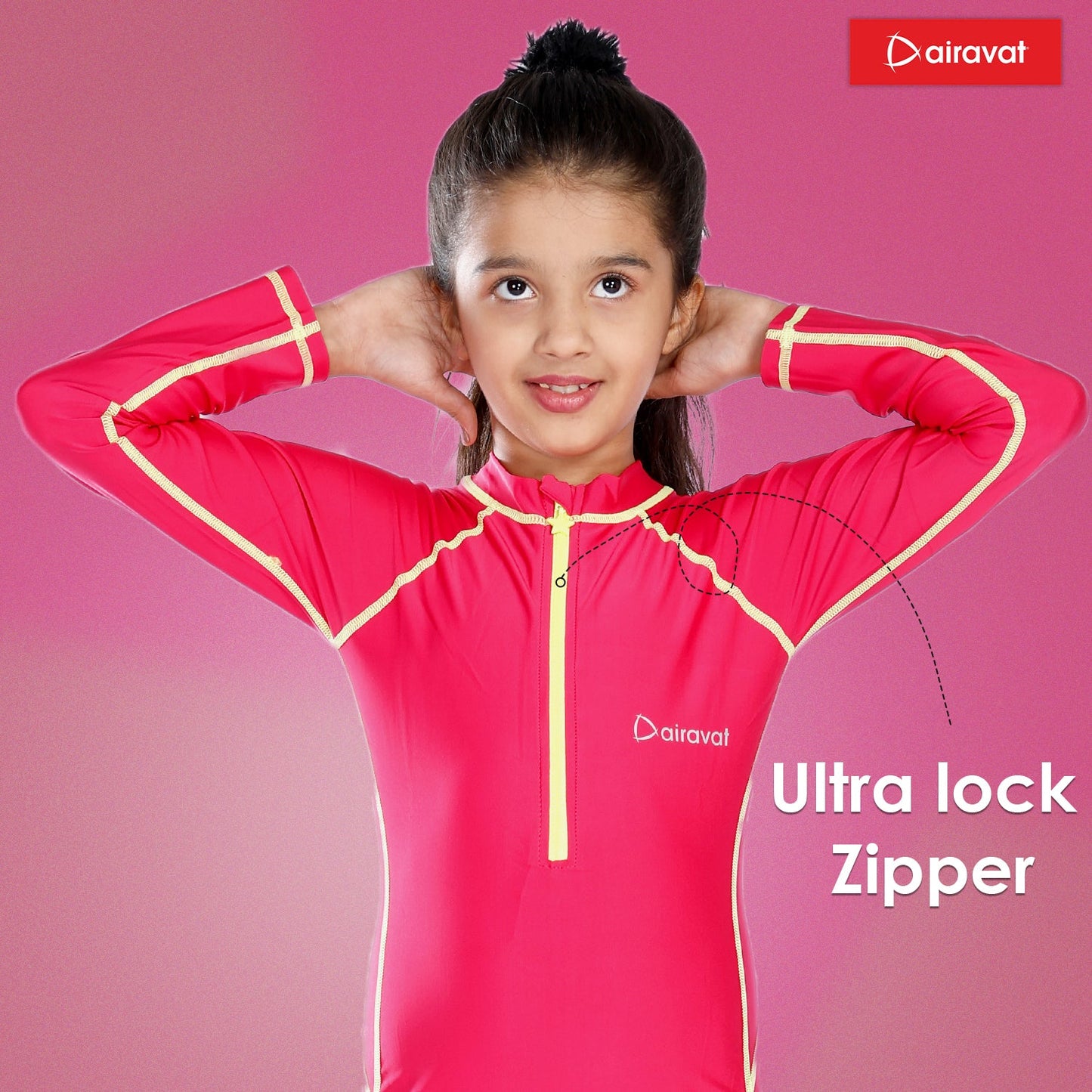 Airavat 1508 Children's Full-Body Swimwear | UV Protection, Quick-Dry & Stretchable | Comfortable One-Piece Swimsuit for Boys & Girls - Best Price online Prokicksports.com