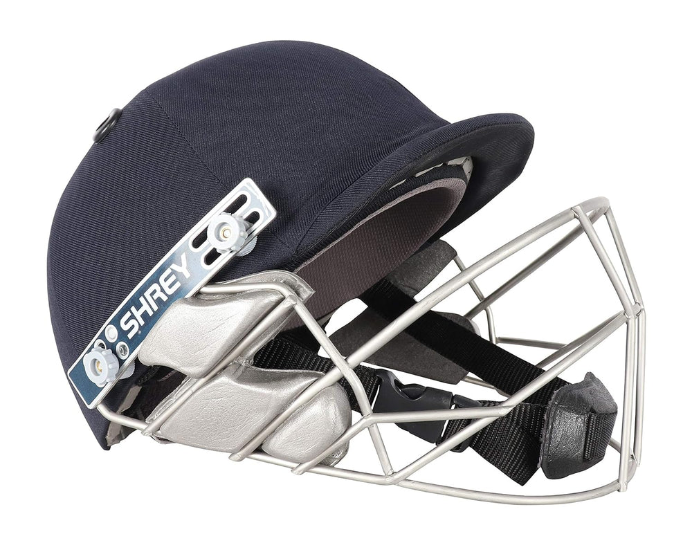 Shrey Pro Guard Wicket Keeping Stainless Steel Visor H122 Helmet, Navy - Best Price online Prokicksports.com