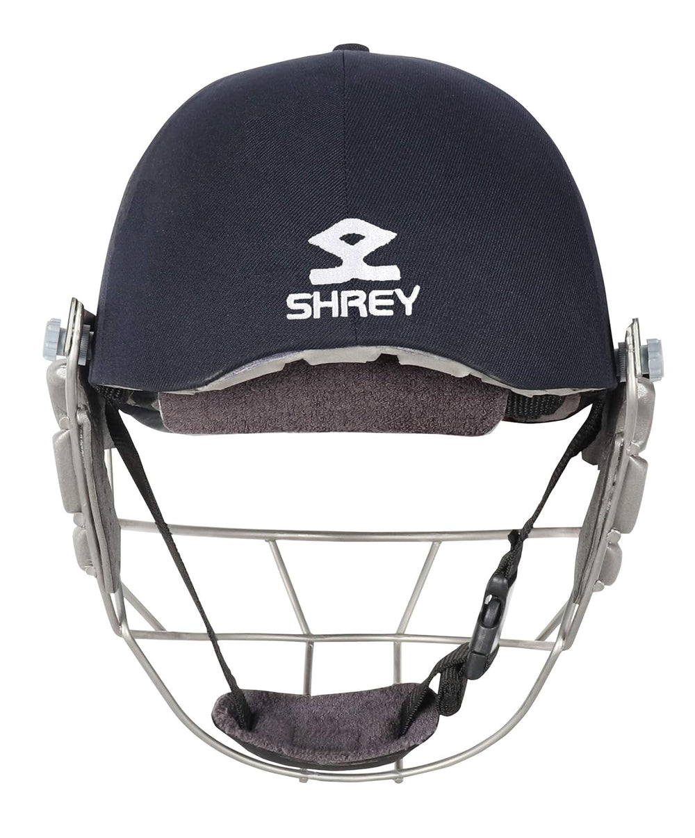 Shrey Pro Guard Wicket Keeping Stainless Steel Visor H122 Helmet, Navy - Best Price online Prokicksports.com