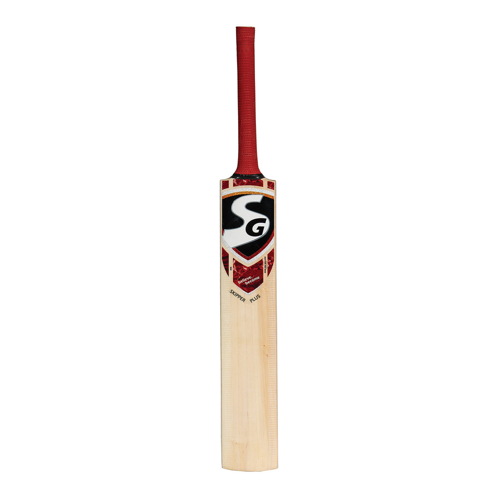 SG Skipper Plus Kashmir Willow Cricket Bat – Durable Lightweight Cricket Bat for Beginners and Club Matches, Ideal for Leather Ball Practice and Play - Best Price online Prokicksports.com