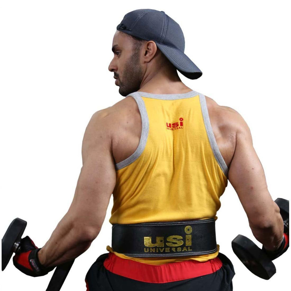 USI Universal 790SL4 Leather Power Lifting Belt