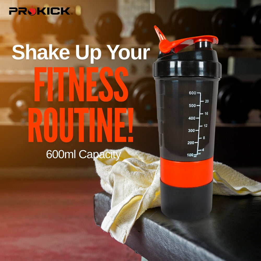 Prokick Sports Shaker Bottle, Spider - 600ml - Best Price online Prokicksports.com
