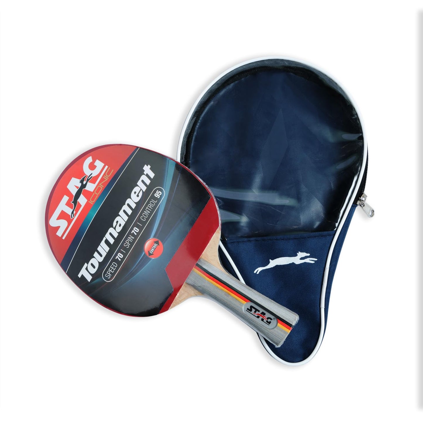 Stag Tournament Table Tennis Racket, Red/Black - Best Price online Prokicksports.com