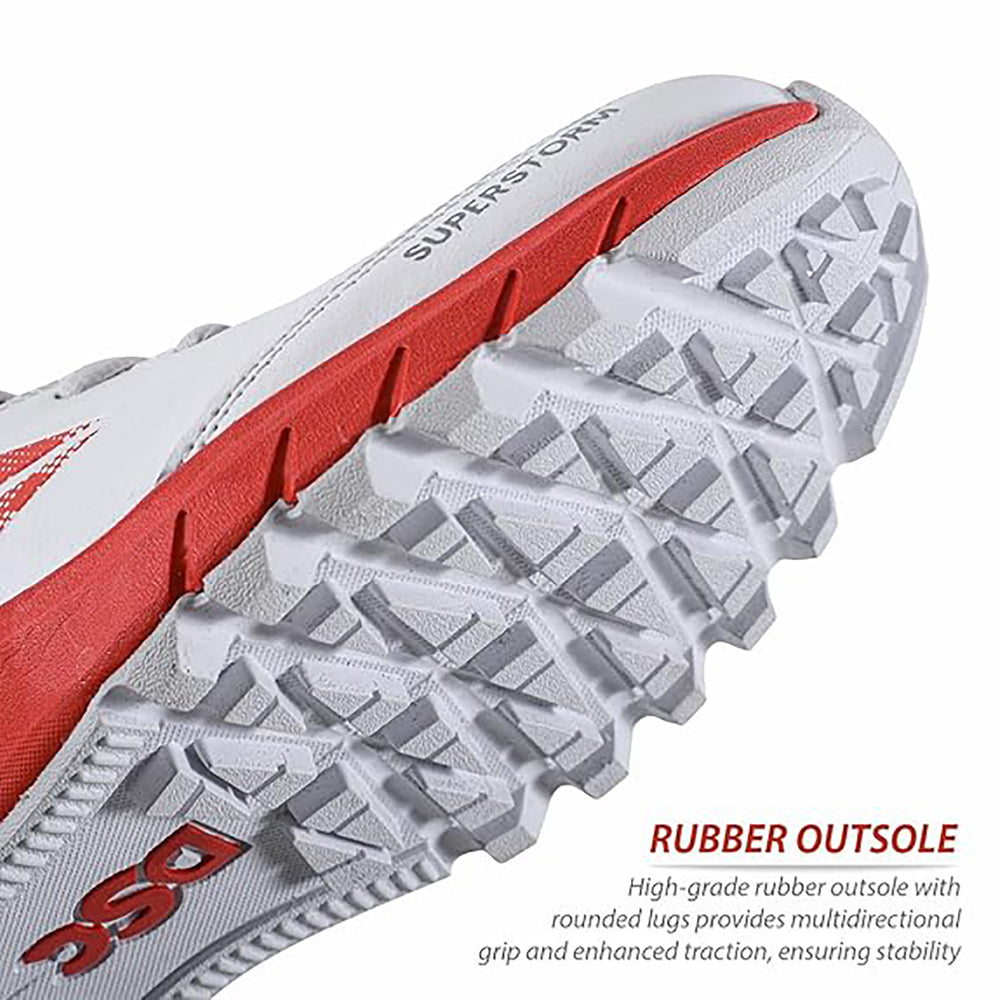 DSC Superstorm Cricket Shoes with Rubber Studs – Lightweight Durable Cricket Footwear for All Surfaces with Enhanced Grip, Comfort, and Performance - Best Price online Prokicksports.com
