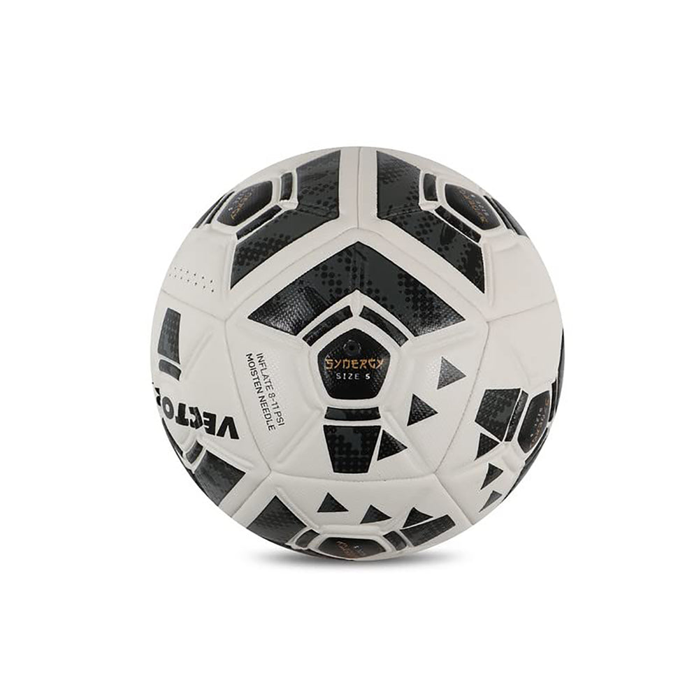 Vector X Synergy Thermo Fusion Football | Size 5 | Seamless PU Surface, Rubber Bladder, High Air Retention for Match & Training – All Weather Use - Best Price online Prokicksports.com