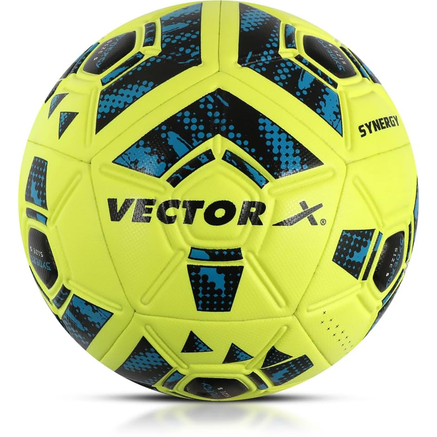 Vector X Synergy Thermo Fusion Football | Size 5 | Seamless PU Surface, Rubber Bladder, High Air Retention for Match & Training – All Weather Use - Best Price online Prokicksports.com