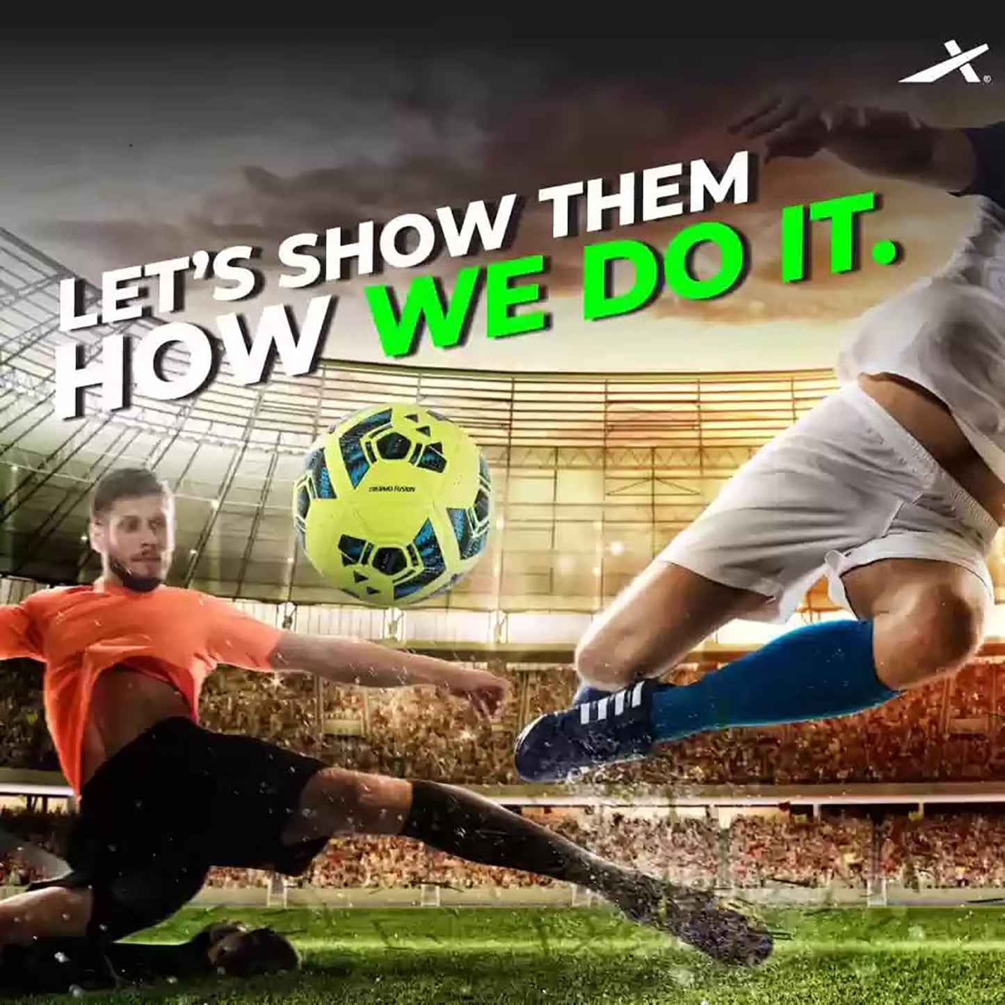 Vector X Synergy Thermo Fusion Football | Size 5 | Seamless PU Surface, Rubber Bladder, High Air Retention for Match & Training – All Weather Use - Best Price online Prokicksports.com