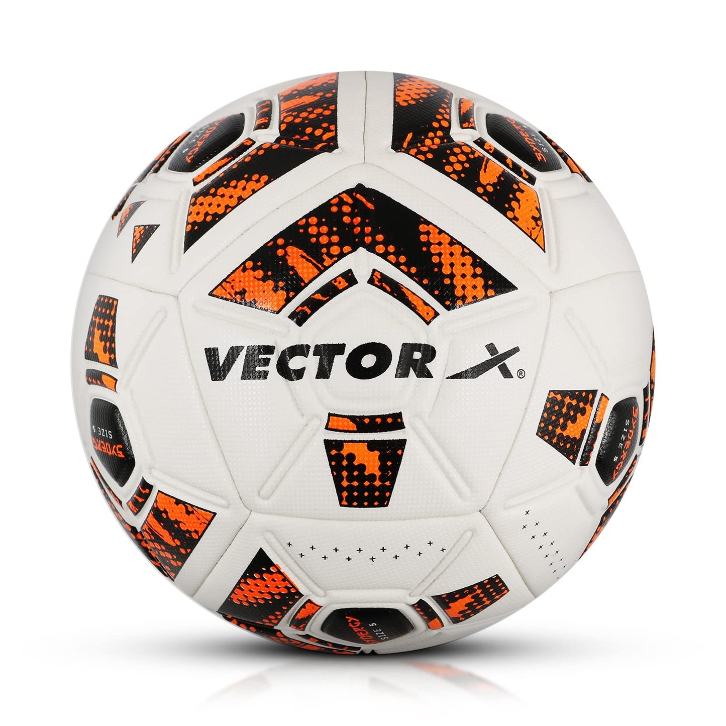 Vector X Synergy Thermo Fusion Football | Size 5 | Seamless PU Surface, Rubber Bladder, High Air Retention for Match & Training – All Weather Use - Best Price online Prokicksports.com
