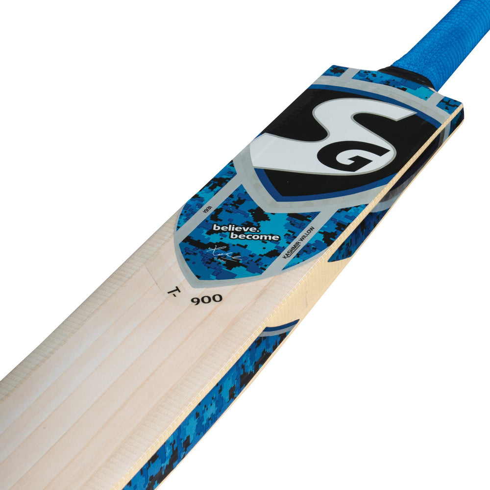 SG T-900 Kashmir Willow Tennis Cricket Bat – Lightweight Powerful Bat for Tennis Ball Matches, Ideal for Beginners and Casual Cricket Play - Best Price online Prokicksports.com