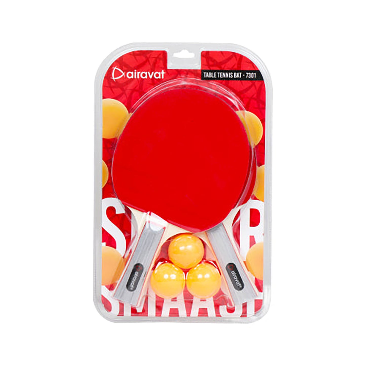 Airavat 7301 Table Tennis Racquet Set | 2 Bats & 3 Balls | Lightweight TT Set for Beginners & Intermediate Players | Indoor/Outdoor Use - Best Price online Prokicksports.com