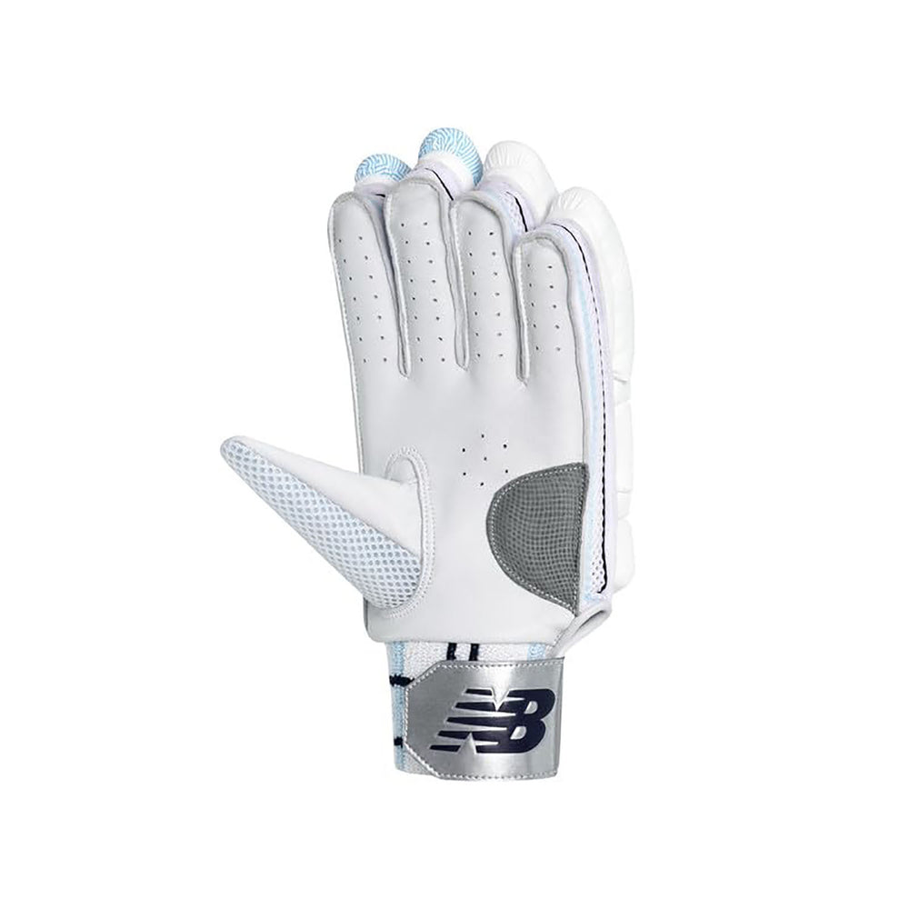 New Balance TC 10i Pro RH Batting Gloves – White/Blue Professional Cricket Gloves with Superior Grip, Comfort & Protection - Best Price online Prokicksports.com