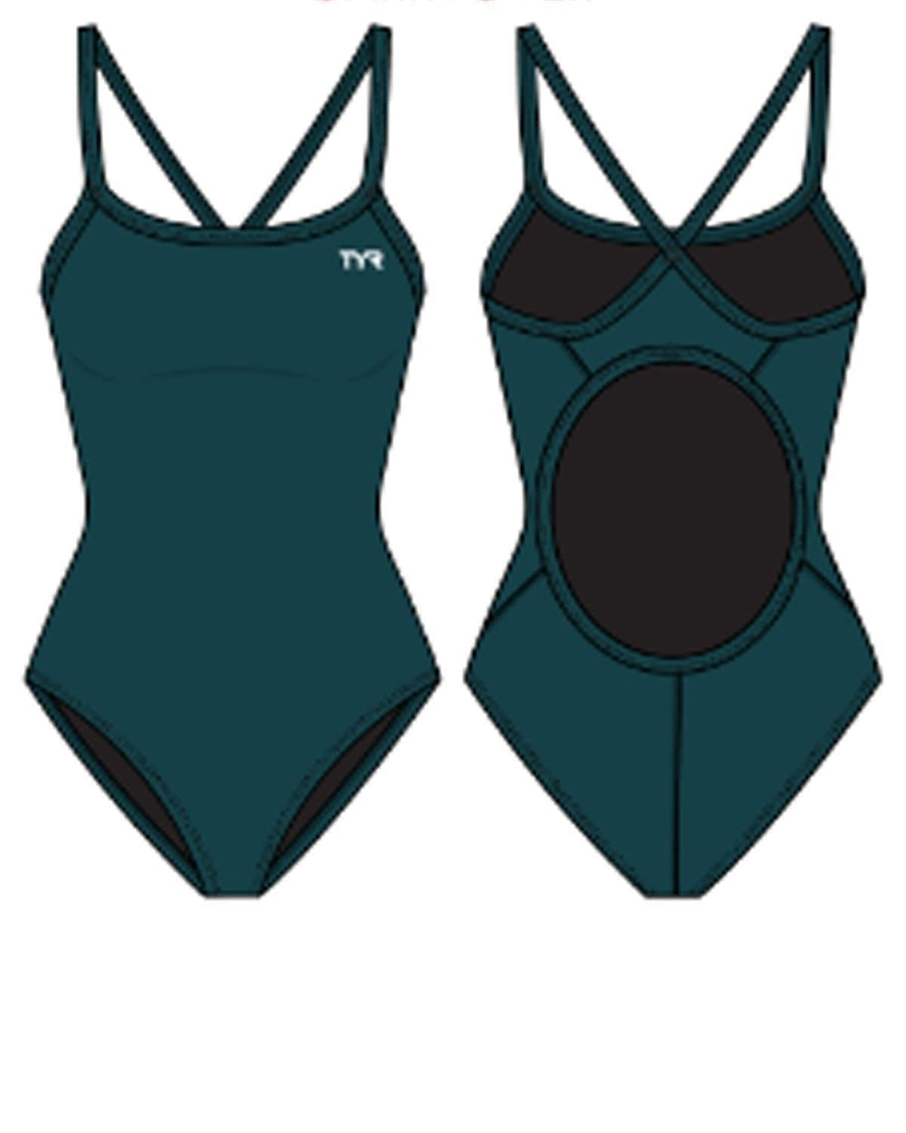 TYR Sport Women's Solid Diamondback Swimsuit | One-Piece Racerback with UPF 50+ & Chlorine Resistance