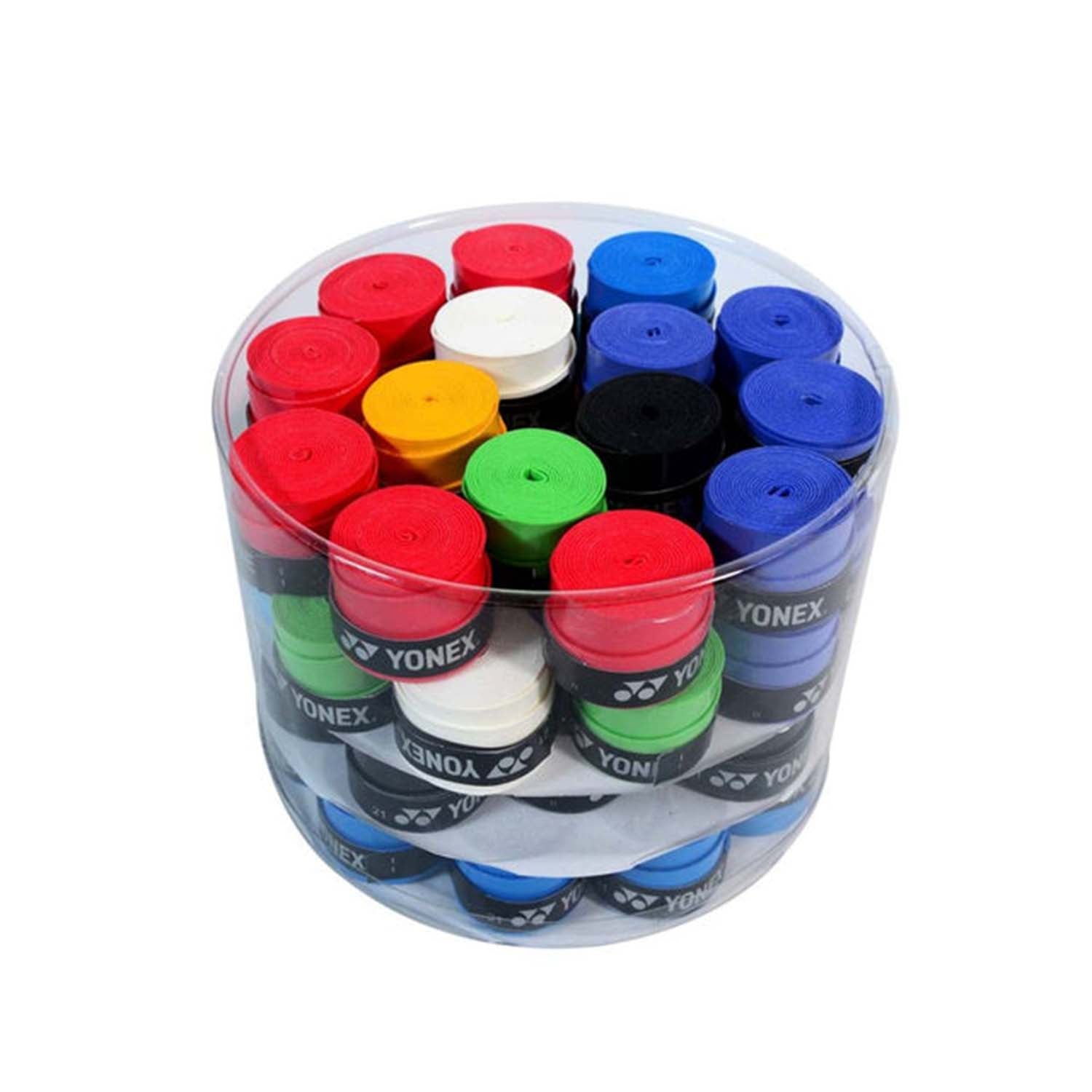 Yonex Tech 501B Badminton Grip – Anti-Slip, Sweat-Absorbent, Durable Overgrip for Badminton Rackets (Assorted Colors, 1 Can) (60 Pcs) - Best Price online Prokicksports.com