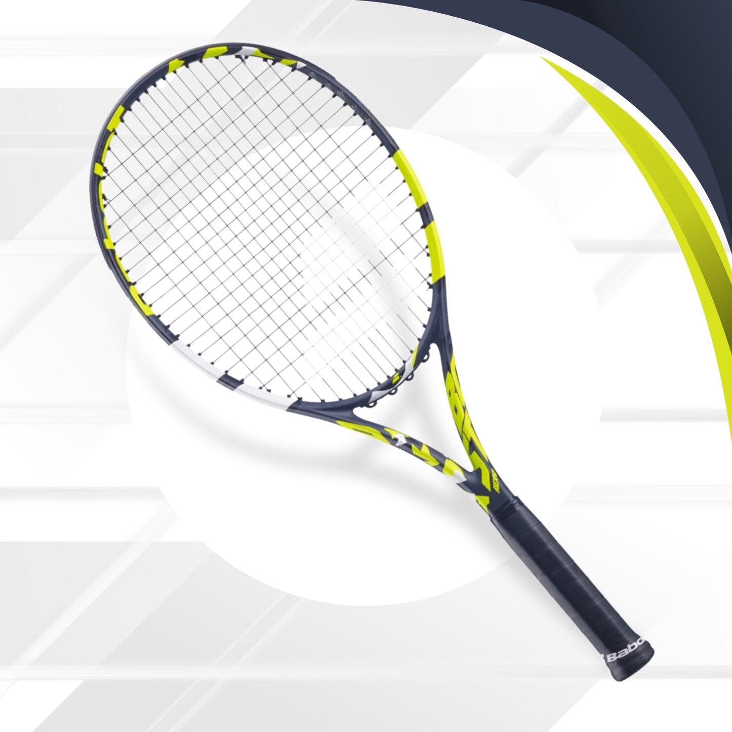 Babolat Boost Aero Strung Tennis Racquet, Grey/Yellow/White - Best Price online Prokicksports.com