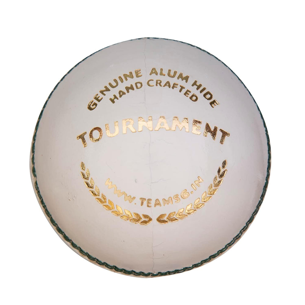 SG Tournament White Cricket Leather Ball- High-Quality Match Ball for Professional & Club Cricket - 1 Piece - Best Price online Prokicksports.com