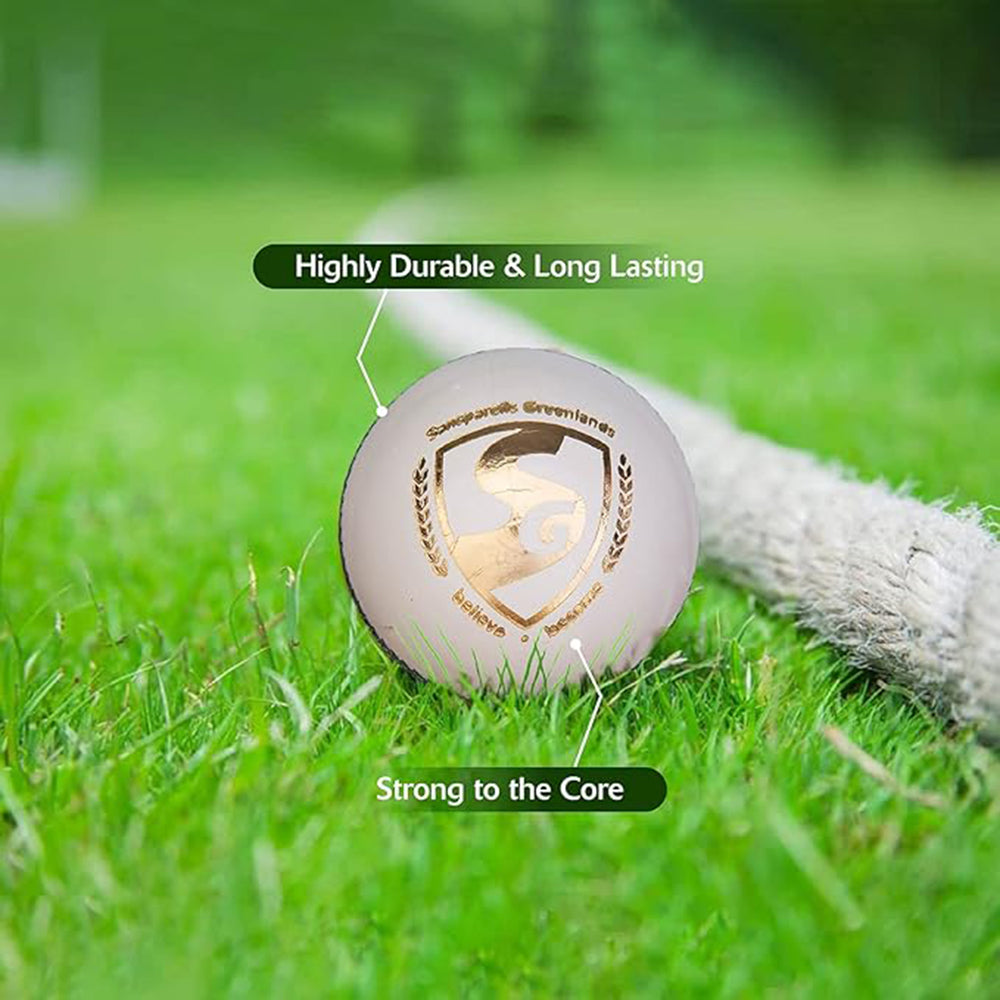 SG Tournament White Cricket Leather Ball- High-Quality Match Ball for Professional & Club Cricket - 1 Piece - Best Price online Prokicksports.com