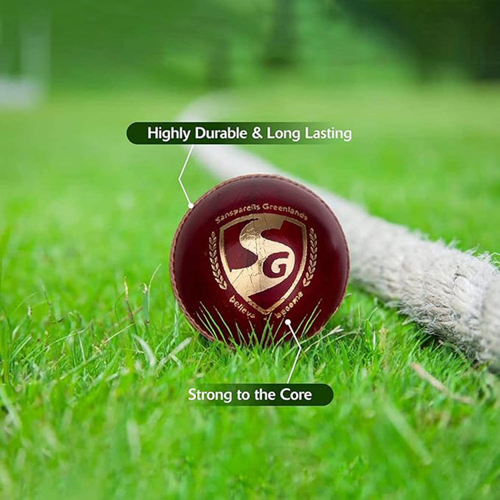 SG Tournament Red Cricket Leather Ball- High-Quality Match Ball for Professional & Club Cricket - 1 Piece - Best Price online Prokicksports.com