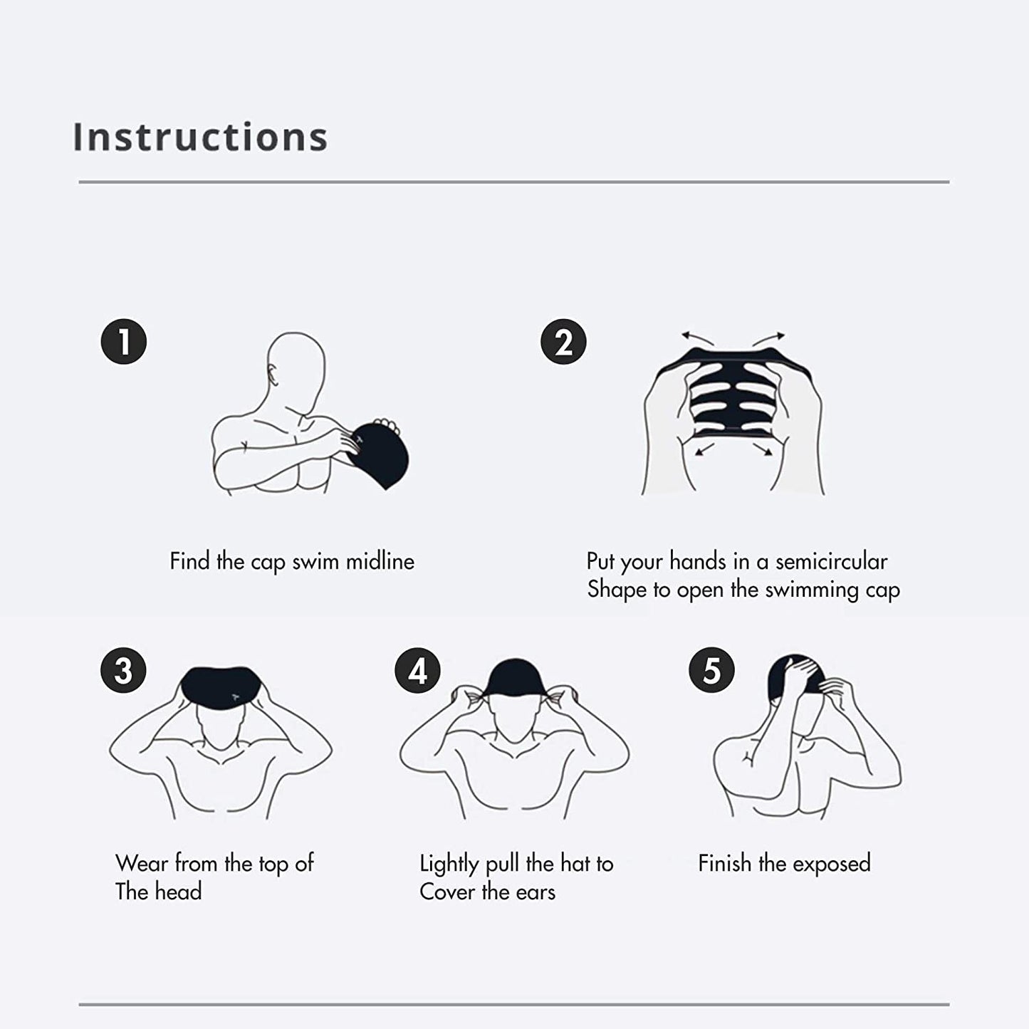 TYR Long Hair Silicone Swim Cap, Black - Adult - Best Price online Prokicksports.com