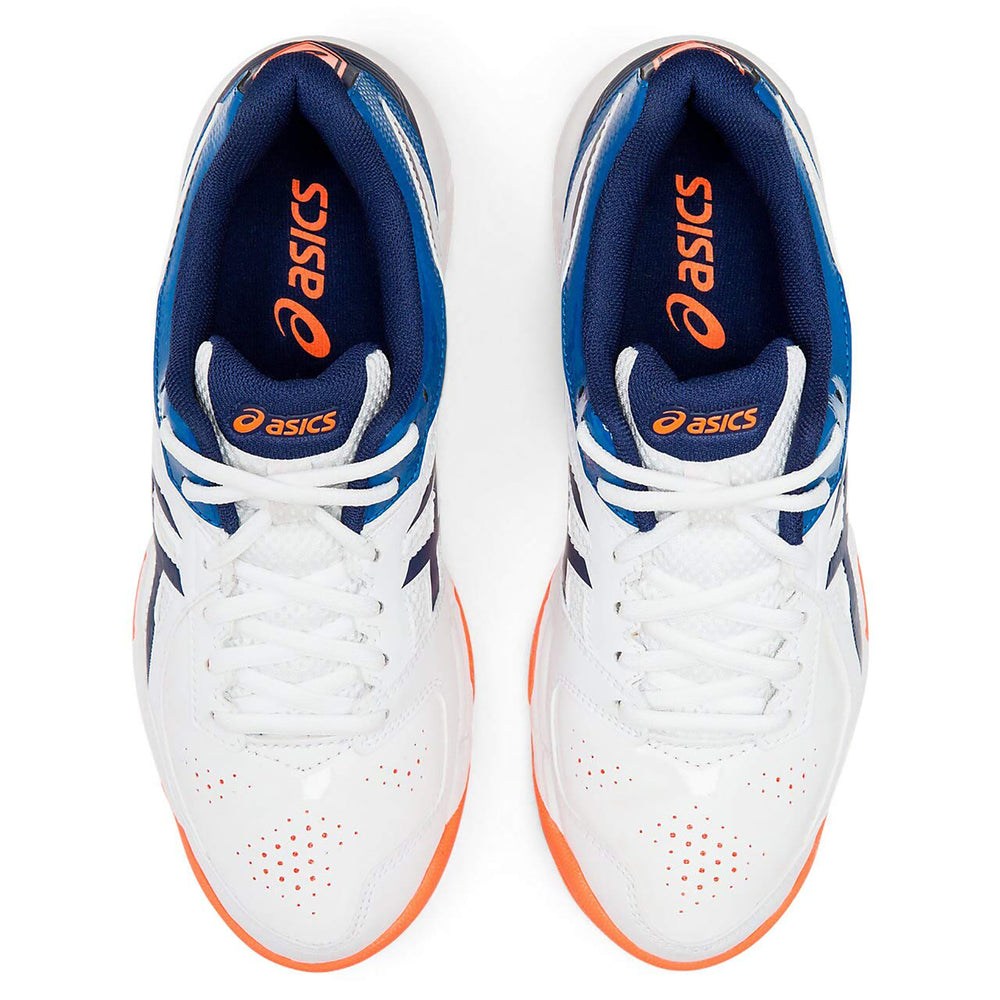 ASICS Unisex Kid’s White/Blue Cricket Shoes – Lightweight Cushioned Sports Shoes with Superior Grip, Breathability & Support for Junior Cricketers - Best Price online Prokicksports.com