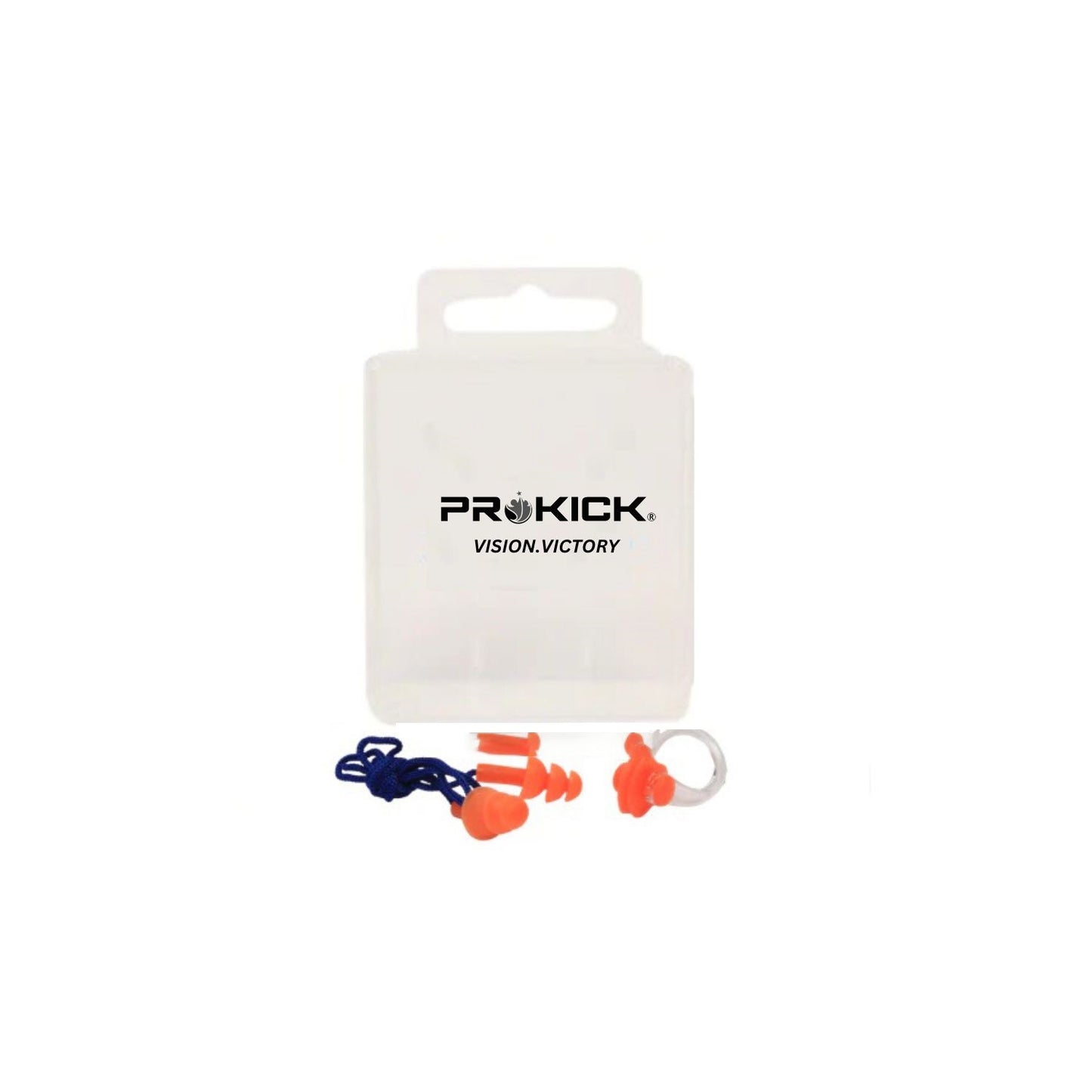 Prokick Swimming Ear Plug with Nose Clip | Assorted Colors | Comfortable Waterproof Protection Soft Silicone, Waterproof Reusable for Swimming, Diving Water Sports - Best Price online Prokicksports.com