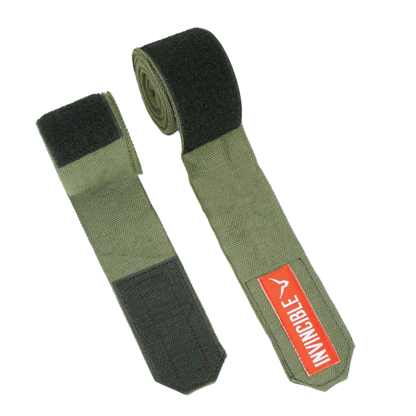 Invincible Mexican Style Budget Stretchable Handwraps, Olive Green - 4.5MTRS - Best Price online Prokicksports.com