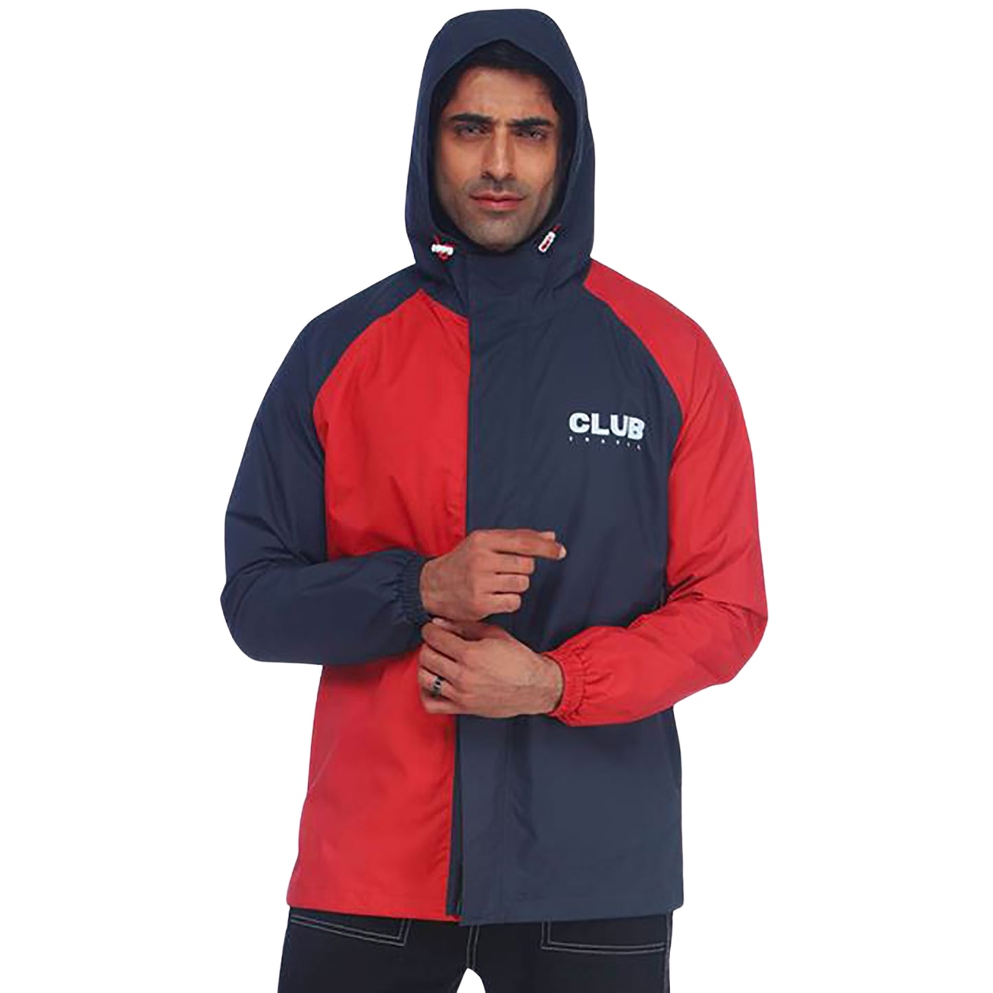 Zeel Outdoor Essential Men’s Waterproof Rain Jacket MJ106 – Lightweight, Hooded Windcheater for Monsoon, Travel, Trekking, Hiking, Camping