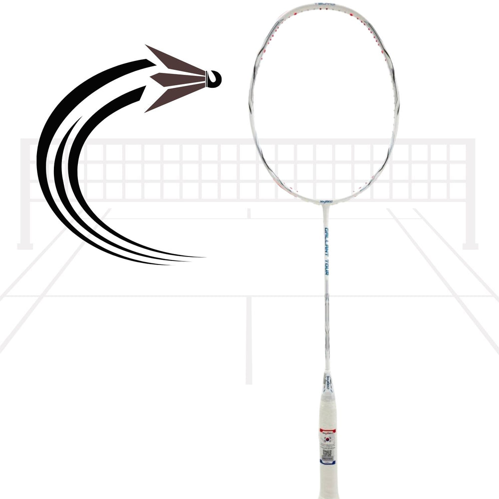 MaxBolt Gallant Tour Unstrung Badminton Racquet (3U) – Black | Lightweight Graphite Frame, Head-Heavy Balance | For Power & Professional Play - Best Price online Prokicksports.com