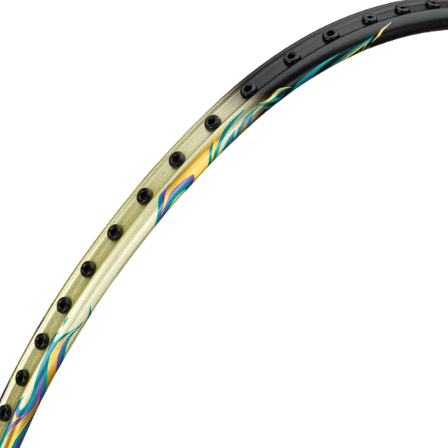 Li-Ning AXForce 100 Unstrung Badminton Racquet – Lightweight 4U5, Medium Flex Shaft, Even Balance, Graphite Frame, Isometric Head | Black/Gold | For Professional Attacking Players - Best Price online Prokicksports.com