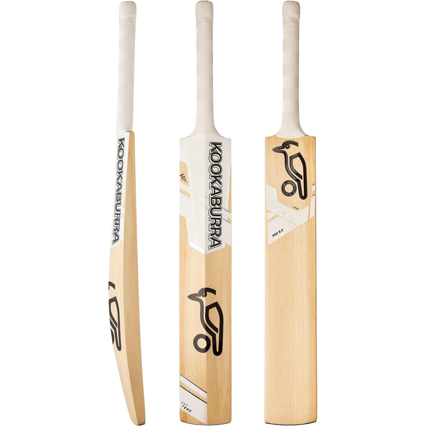 Kookaburra Ghost Pro 8.0 Kashmir Willow Cricket Bat– Lightweight, Durable & High-Performance Cricket Bat - Best Price online Prokicksports.com