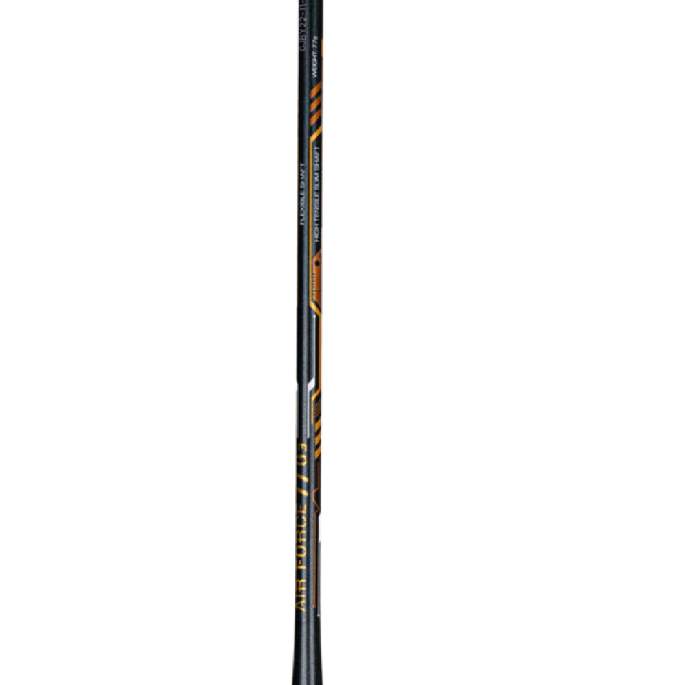 Li-Ning Air-Force 77 G3 Unstrung Badminton Racquet, 77g / G6 – Dark Grey/White/Gold | Aerodynamic Graphite Frame, High Tension Support | Ideal for Fast Attacking Game - Best Price online Prokicksports.com