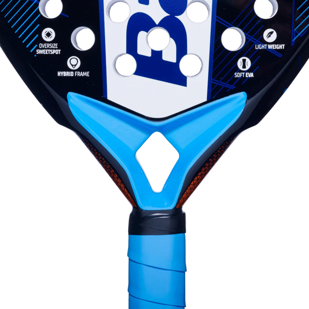 Babolat 150153 Air Origin Padel Racquet – Black/Blue | Lightweight & Powerful Padel Racket | 345g | Ideal for Intermediate & Advanced Players - Best Price online Prokicksports.com