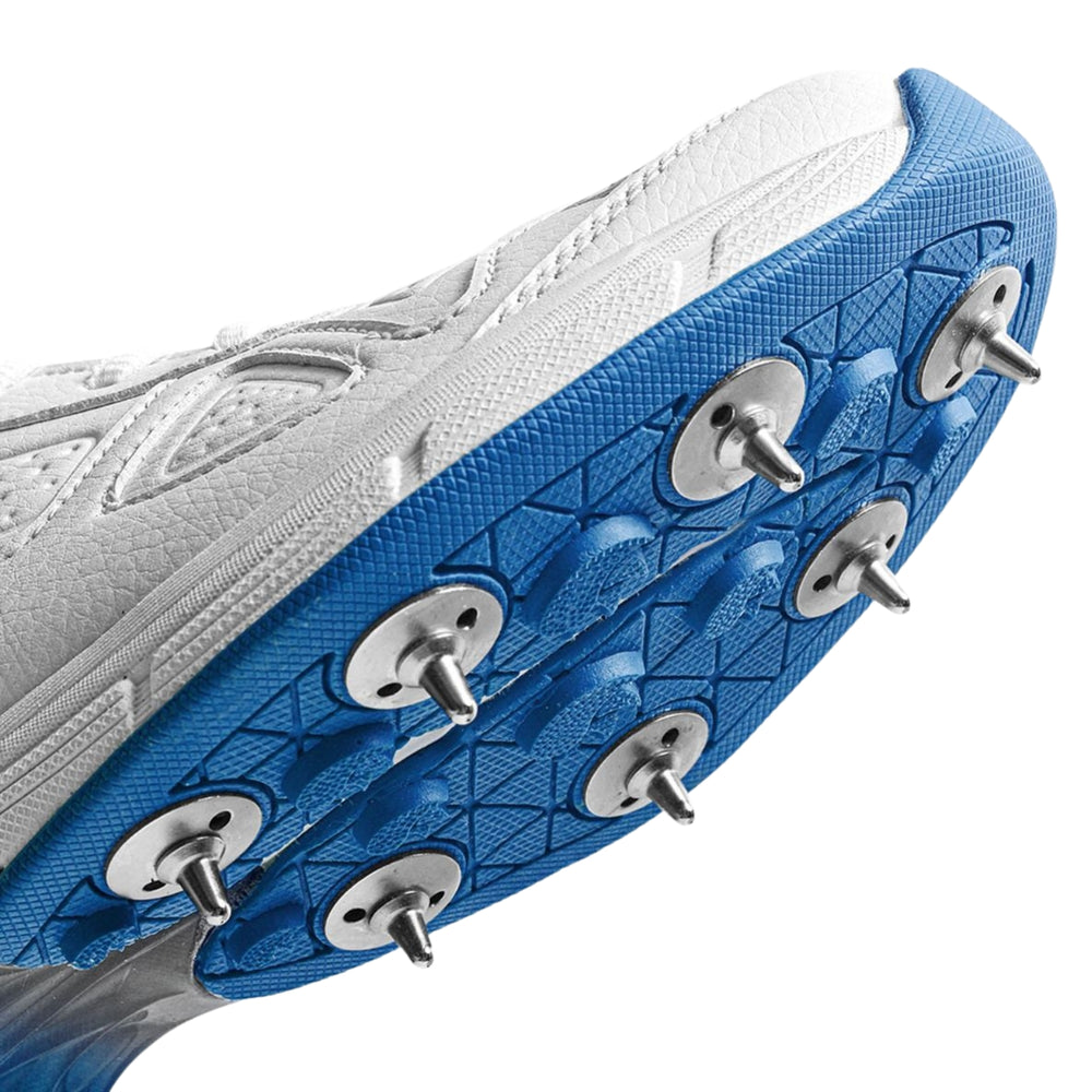DSC Drifter Metal Spikes Cricket Shoes, Blue | High-Performance Cricket Footwear for Stability & Grip - Best Price online Prokicksports.com