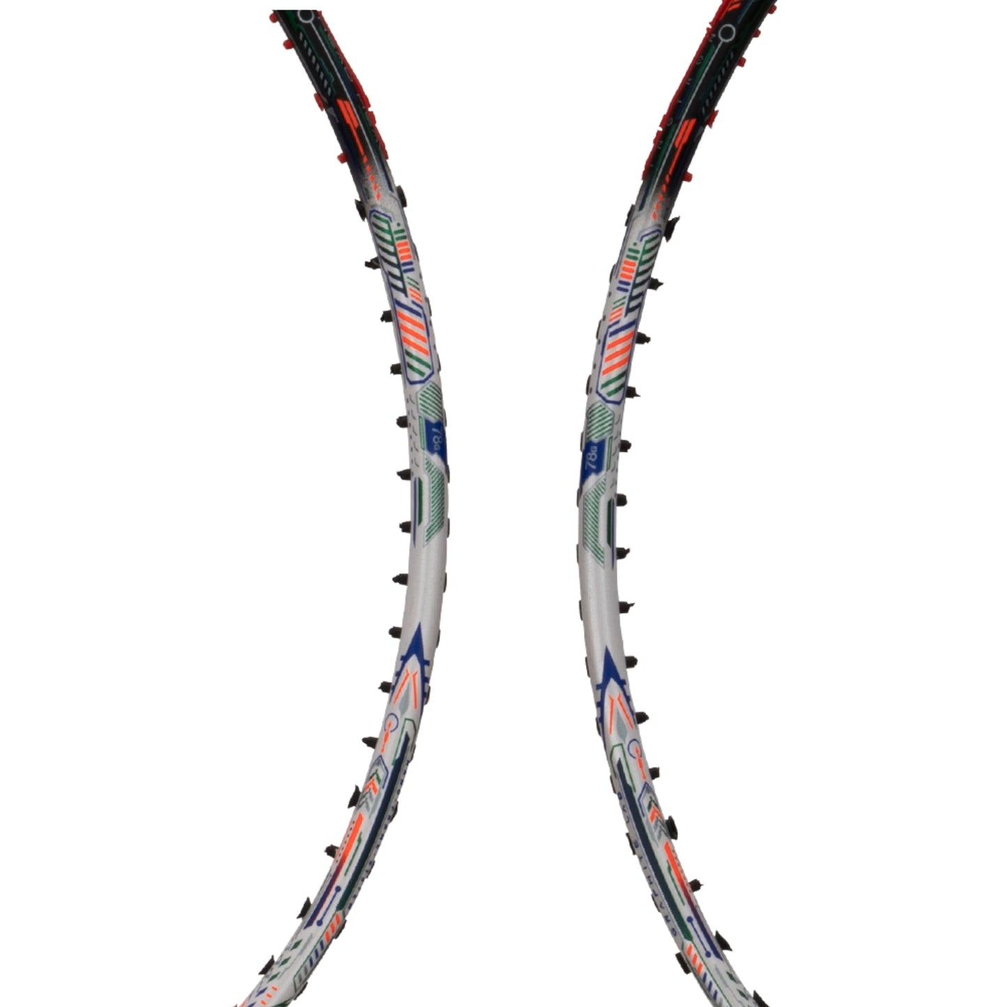 Hundred Flutter FF Zoom Unstrung Badminton Racket – White/Black | Ultra-Light 78g Graphite Frame, 32 LBS Tension Capacity, for Intermediate & Advanced Players - Best Price online Prokicksports.com