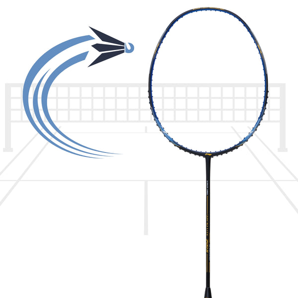 Li-Ning Wind Lite 700 II Unstrung Badminton Racket – G6 | Ultra-Light 77g Graphite Frame, 30 LBS Tension Capacity