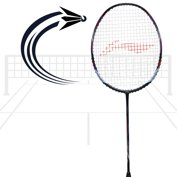 Li-Ning Tectonic 3R Unstrung Badminton Racket – 5U6 | Lightweight Graphite Frame, 26 LBS Tension Capacity for Intermediate & Advanced Players