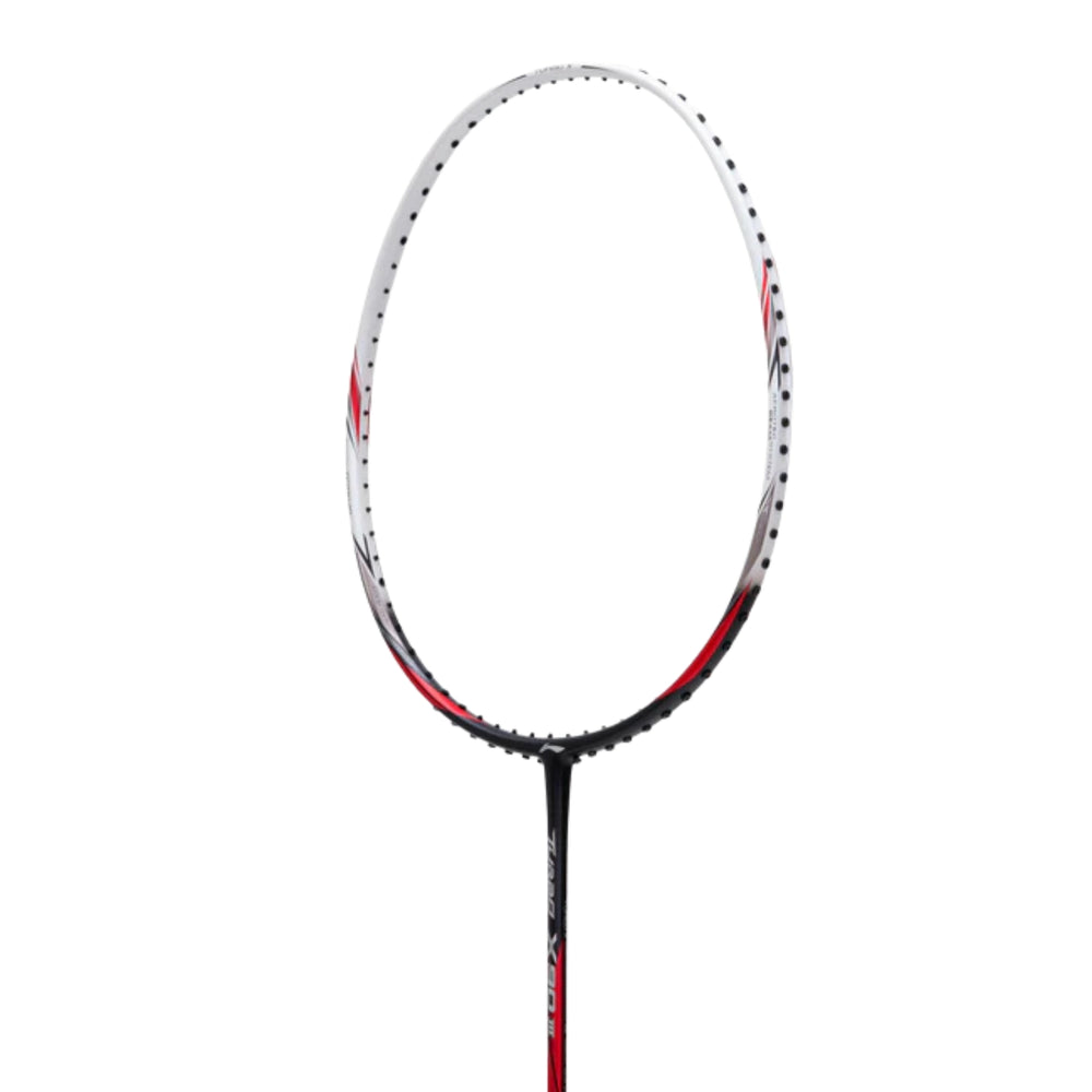 Li-Ning Turbo X 90 III Unstrung Badminton Racket – Black/White/Maroon (G6) | Lightweight All-Round Power Racket - Best Price online Prokicksports.com