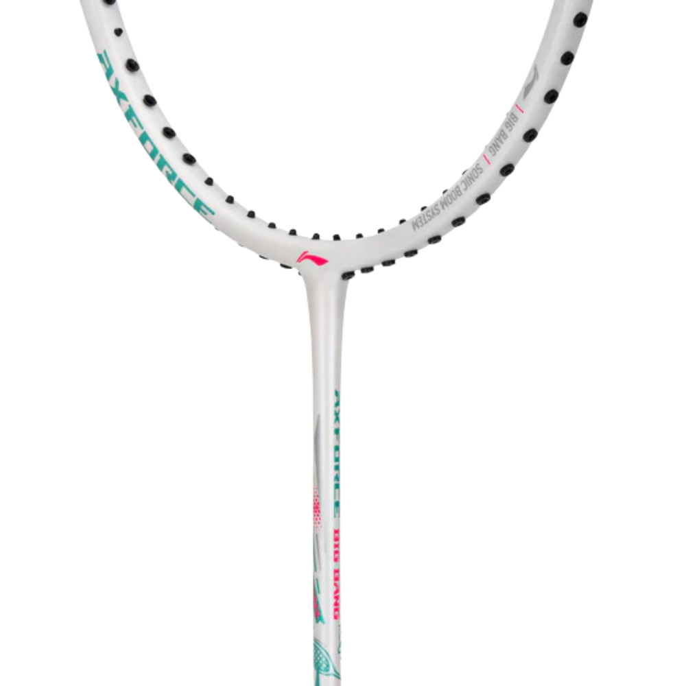Li-Ning AXForce Big Bang Unstrung Badminton Racquet – 5UG6 White | Ultra-Light Speed Racquet for Power & Precision - Best Price online Prokicksports.com