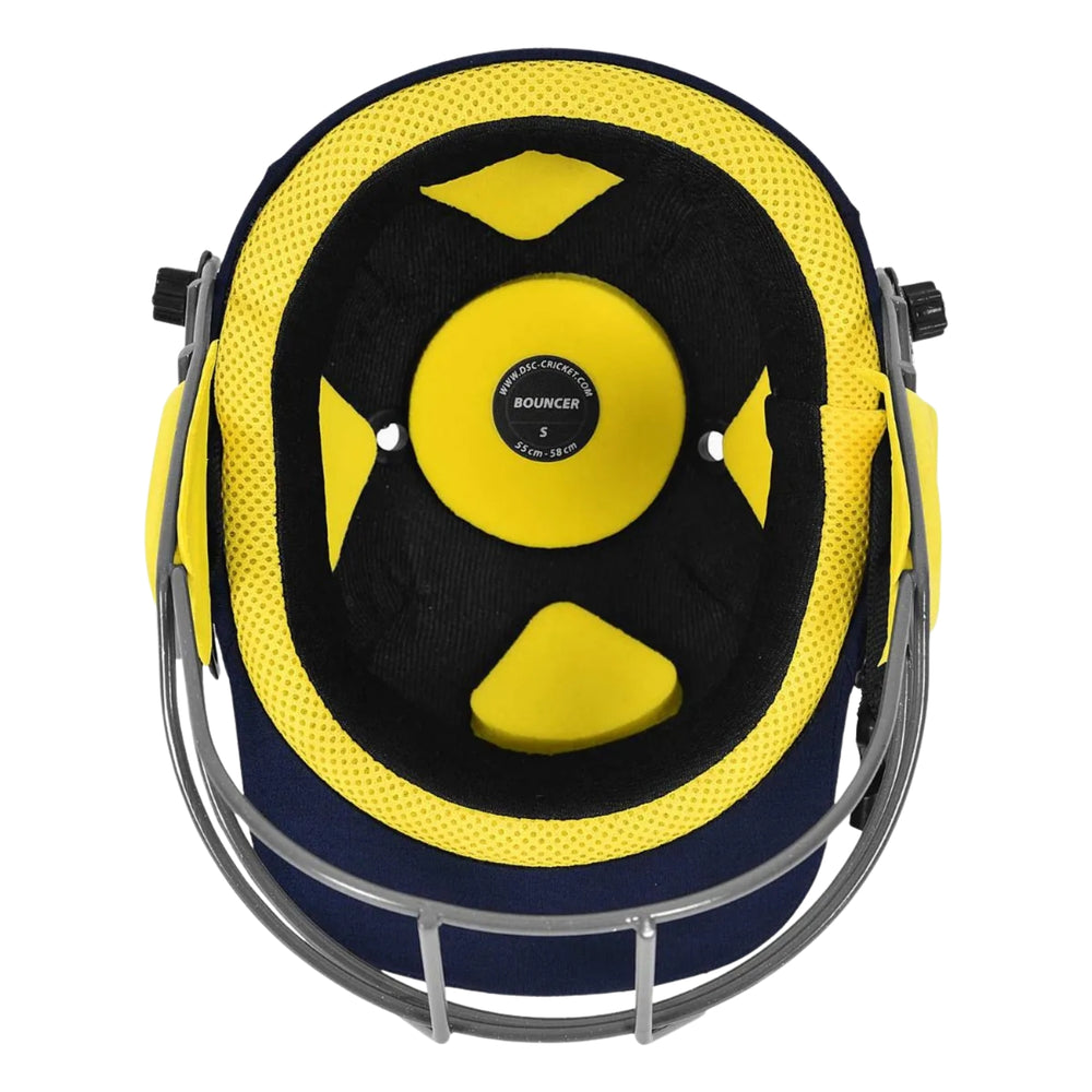 DSC Bouncer Cricket Helmet – Navy | Lightweight Protective Helmet with Adjustable Fit, Ventilation System & High-Impact Resistance - Best Price online Prokicksports.com