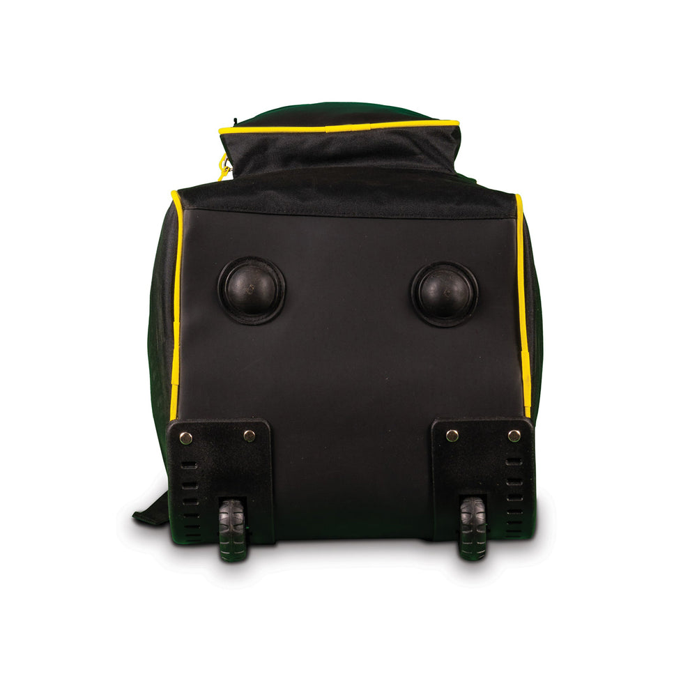 SG V12 Duffle Junior Cricket Kit Bag with Wheelie – Compact Trolley Bag for Kids with Shoulder Straps, Black/Yellow, Lightweight and Durable - Best Price online Prokicksports.com