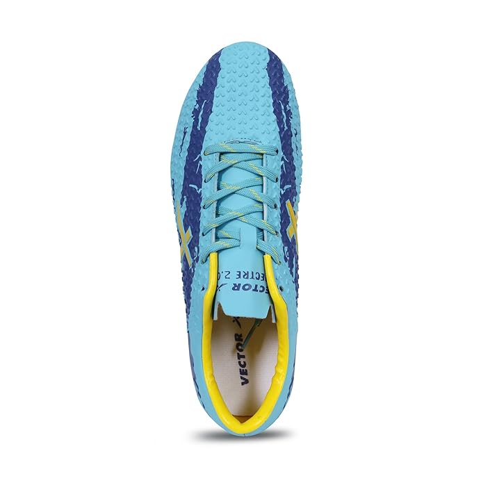 Vector X Spectre 2.0 Football Shoes for Men – Textured Upper, Double-Colored TPU Sole, Padded Footbed & Premoulded Heel for Superior Grip & Comfort - Best Price online Prokicksports.com
