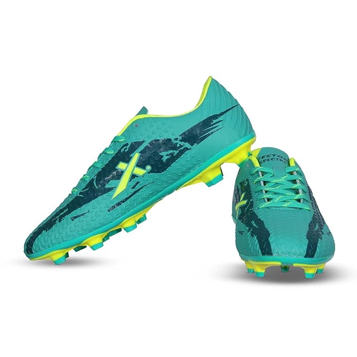 Vector X Spectre 2.0 Football Shoes for Men – Textured Upper, Double-Colored TPU Sole, Padded Footbed & Premoulded Heel for Superior Grip & Comfort - Best Price online Prokicksports.com