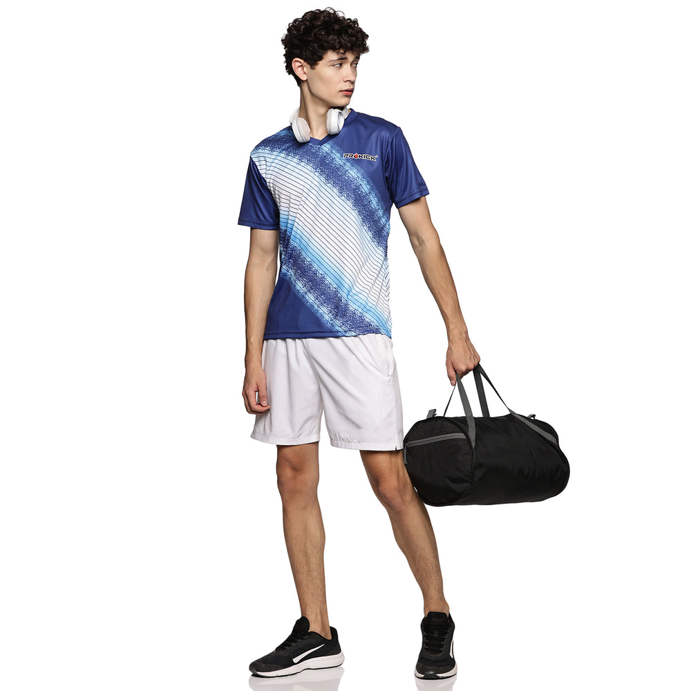 Prokick Men's V-Neck Half Sleeves Sports Wear T-Shirt - Best Price online Prokicksports.com