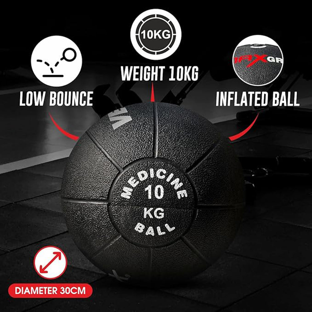 Vector X Rubber Medicine Ball – 5kg | Durable and Non-Slip Medicine Ball for Fitness, Strength Training, and Core Workouts - Best Price online Prokicksports.com