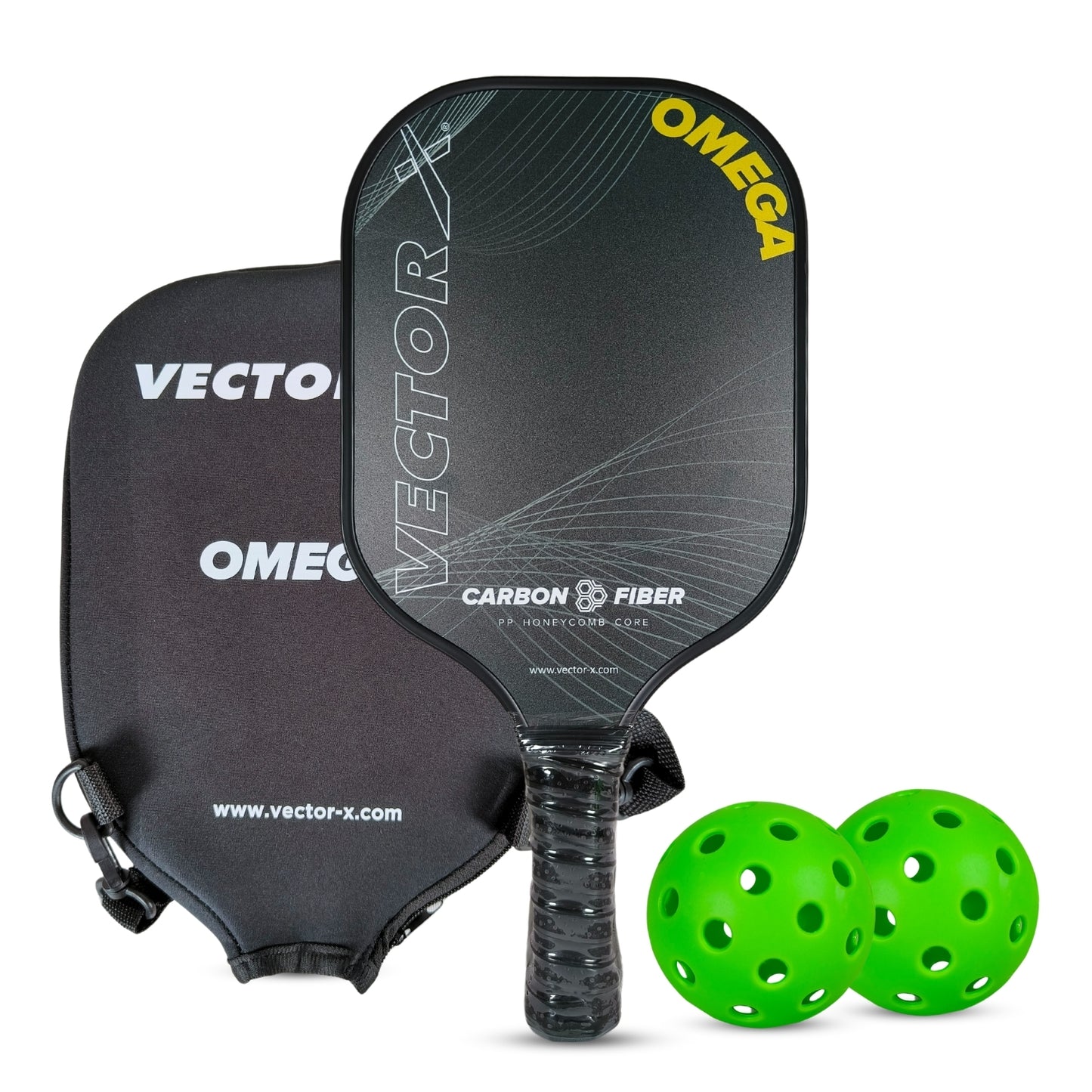 Vector X Pickle Ball Racket Omega High-Quality Paddle with Premium Grip - Best Price online Prokicksports.com