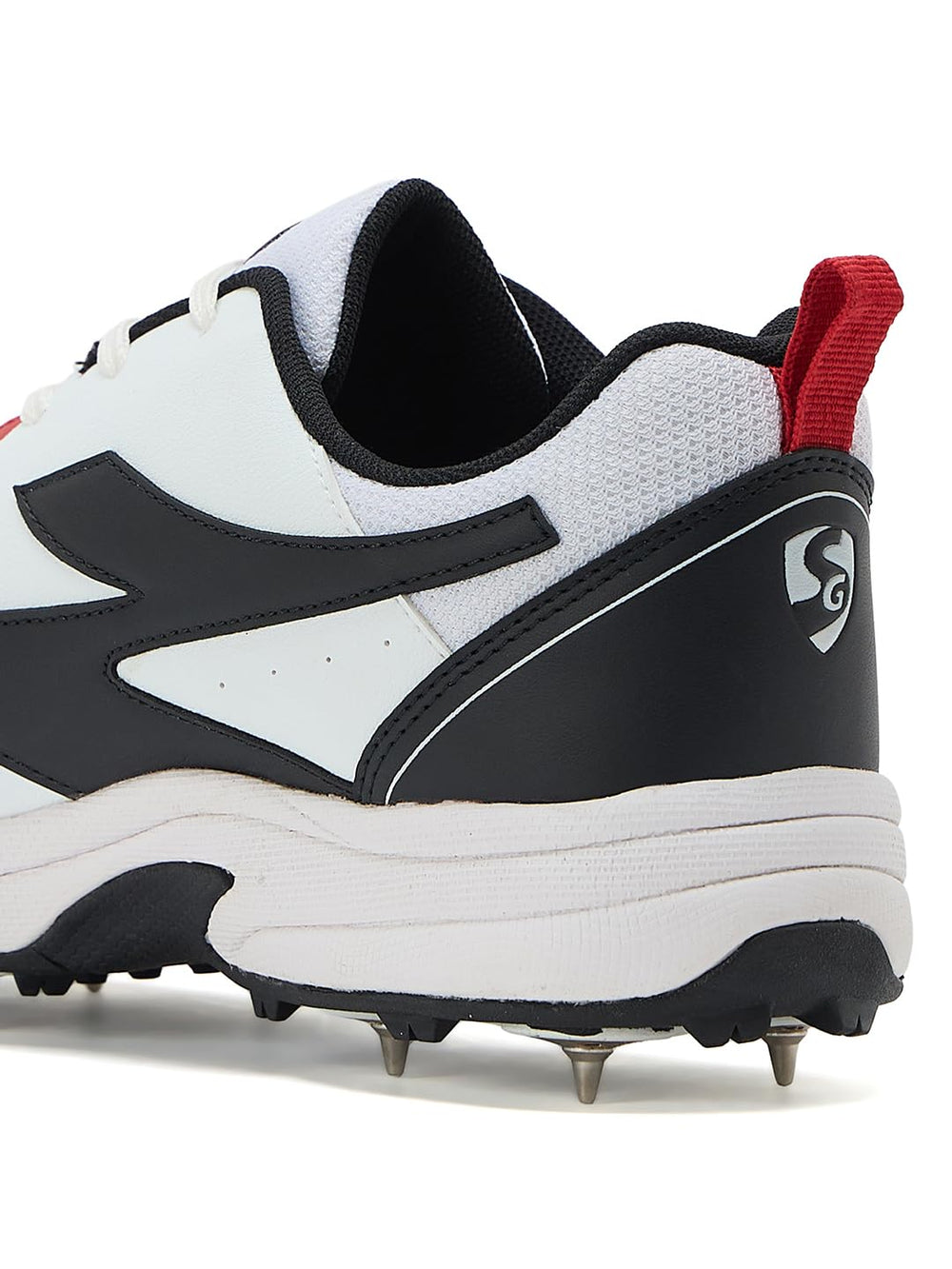 SG Savage Max Metal Spikes Cricket Shoes , Professional Cricket Footwear with Metal Spikes for Superior Turf Grip - Best Price online Prokicksports.com