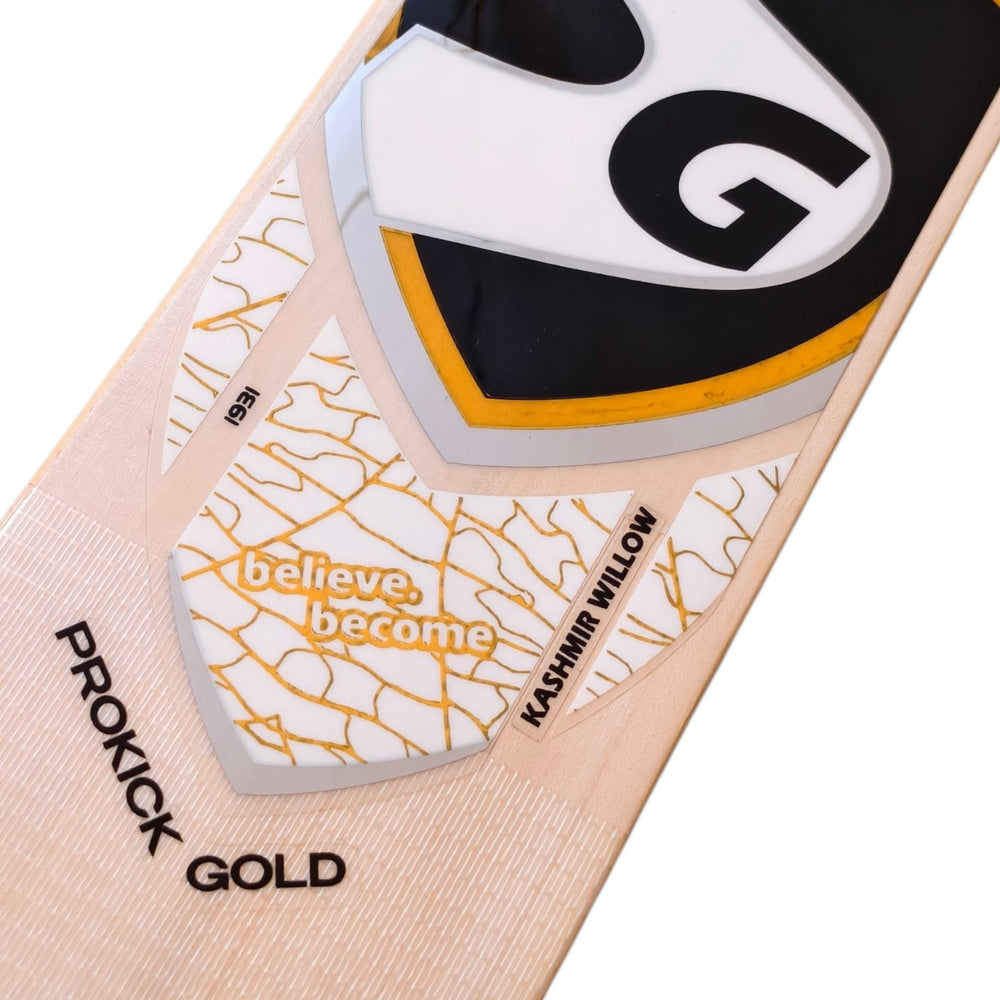 SG Prokick Kashmir Willow Cricket Bat | Power-Packed Full Blade, Traditional Profile, Tennis Ball & Light Leather Ball, Practice Ready