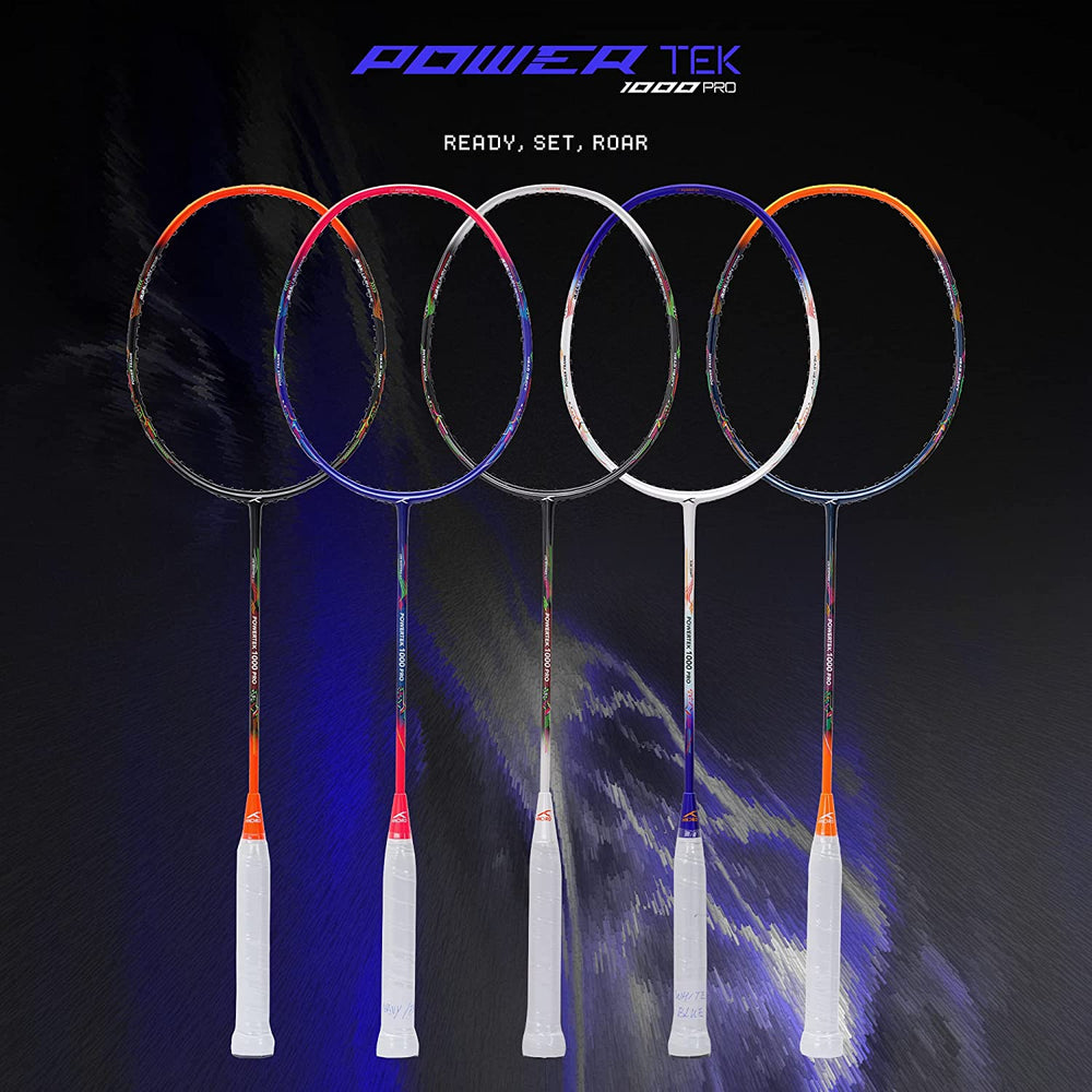 Hundred Powertek 1000 Pro Graphite Strung Badminton Racquet - Best Price online Prokicksports.com
